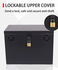 Tough As Nails Lockable Steel Battery Box Adjustable Heavy Duty Marine Rv Car Relocation Kit Waterproof Group 24 To 31 secure lockable lid