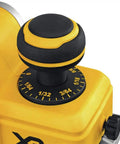 Pro Grade 20V Max Xr Brushless Cordless Planer Drops Dead Serious Amps For Zero Drag Wood Planing And Cabinet Refinishing Job Site Ready Tool Only Renewed depth adjustment knob