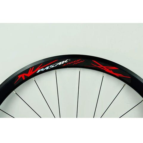 700C Road Bike Wheelset With Carbon Fiber Hubs 40mm Matte Aluminum Rim CV Brake Quick Release Front 100mm Rear 130mm 7 8 9 10 11 Speed Compatible Sealed Bearings Stainless Steel Spokes Lightweight Slick Performance