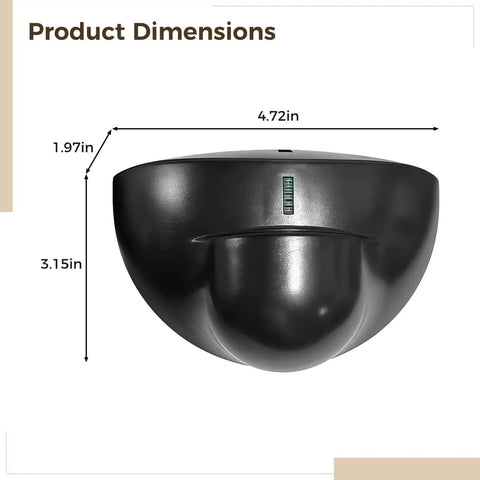 Outdoor Microwave Motion Sensor With No Guesswork Precision In Human Presence Sensing, 12V To 24V Radar Switch dimensions