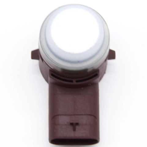 Bumper Parking Ultrasonic PDC Sensor Plug And Play Compatible With Tesla Model 3 And Model Y 2017 2023 OEM 1127502-11-D 112750211D 1127502-11 Front Or Rear Sensor, brown plastic sensor close-up