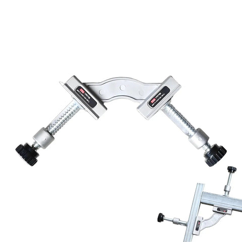 Heavy Duty Tube Clamp For Woodworking Precision Angle Positioning Jig with adjustable screw and durable stainless frame.