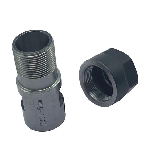 Built Tough Rock Solid CNC Motor Shaft For Milling And Boring Grinding Machines Precision Machined Steel with threaded design.
