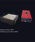 Top Shelf 8500W UV Curing Lamp With Precise Timed Dials And Cool Light Flow For Quick Resin Glue Varnish Curing On Delicate Prints showing lamp dimensions.