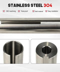 Rugged Stainless Steel Crankshaft Sleeve Converts Gas Engines From One Inch To One Eighth Fast. CNC machined with quarter keyway.