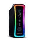 GX150C2 Gaming UPS Battery Backup And Surge Protector With RGB Lighting, 1500VA 1000W, 13 Outlets, USB-C Charging, Sine Wave Output