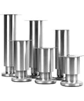 Height Adjustable Stainless Steel Furniture Feet Set Of 4 For Cabinets Sofas And Desks Round Durable Wear Resistant Feet