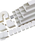 3 To 14 Ft Mini Split Line Cover Kit PVC Decorative Line Cover For Mini Splits And Central Air Conditioners And Heat Pumps, Easy Install