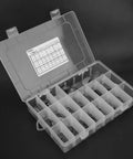 Open case of 135 Piece Woodruff Key Assortment Kit With 21 Half Moon Key Sizes Keyway Set And Semicircle Shaft Crank Keys