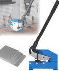 Heavy Duty Hand Plate Shear 12 Inch Manual Metal Cutter built tough for carbon steel plates and iron bar stock, in workshop setting.