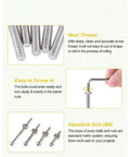 All In One Heavy Duty Crib And Furniture Screw Kit With M6 Bolts In 40 50 60 70 80 Mm And Barrel Nuts, rust-resistant and zinc-plated