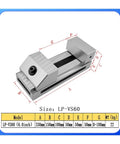 Heavy Duty 6 Inch Moving Cnc Vise Featuring Bombproof Clamping Power Rock Hard Stability Perfect Workbench Essential For Grinding Milling And Secure Lockdowns In Any Garage Or Pro Shop, showing dimensions and metal build.