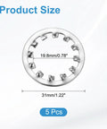 Three Quarter Inch Internal Tooth Lock Washer Set, 304 Stainless Steel Multi Tooth Star Washer Locking Fasteners, 5 Pack