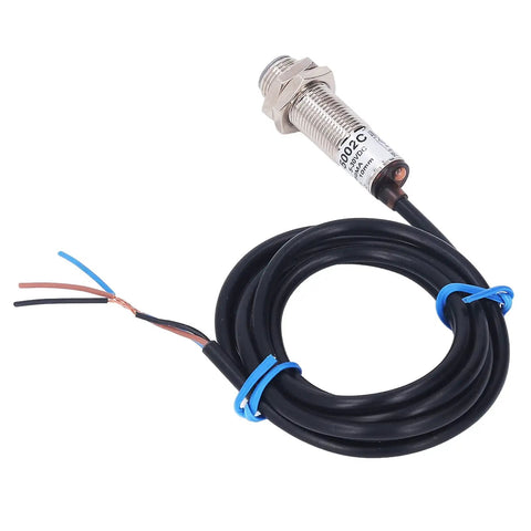 Five Pack Inductive Proximity Sensor Switches NPN Normally Open 5 To 30V DC Hall Effect 3 Wire For Cylinder Piston Position Detection In Industrial Automation shown with cables