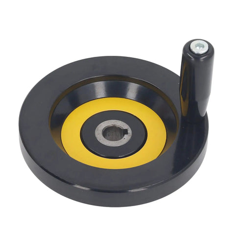 Table Saw Handwheel With Revolving Handle 14mm Center Hole And 125mm Outer Diameter Ergonomic Detachable Handle for precise adjustments