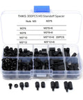 300 Pack Black Nylon Hex Standoff Spacer Nuts Kit For Screws Insulation Non Conductive High Temp Resistance Ideal For Home Electronics And Comm Gear Projects, M3 case view