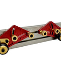Badass Adjustable Roller Featherboard Rock Solid Aluminum Woodworking Feed Guide With Slick Polyurethane Wheels mounted on a track.