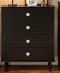 Dark wood dresser with 6 Pack White Marble Cabinet Knobs And Glass Drawer Pulls With White Gold Vein For Modern Kitchen