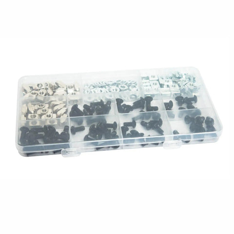 All In One Heavy Duty 222 Pcs M5 T Nuts Screws Kit For 2020 Series Aluminum Extrusion in organized plastic case