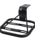Heavy Duty Steel Rear Bike Rack For E-Bike Mounting Holes 24.5 Cm Adds Luggage Space To Your Steed With Secure Fit And Durable Build, black steel rack