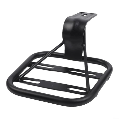 Heavy Duty Steel Rear Bike Rack For E-Bike Mounting Holes 24.5 Cm Adds Luggage Space To Your Steed With Secure Fit And Durable Build, black steel rack