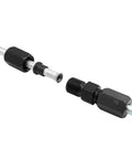 4LifetimeLines 3/8 in high-pressure compression union, black-oxide steel tube connector