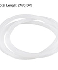 Premium Flexible Air Conditioner Drain Pipe For Home Split Units No Sweat Setup Zero Drip Drama Six Foot Heavy Duty Cooling System Smooth Flow White PVC Tubing, 6ft clear tubing.