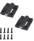 Adjustable Torque Hinge 2 Pack For Cabinets And Panels With 4 Countersunk Holes Black Plastic Position Control Hinge Virello Includes 8 Screws