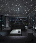 Glow In The Dark Wall Stickers Set With 407 Removable Luminous Dots For Kids Bedroom Ceiling Decals And Room Decor in dark room.