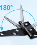 10 Pack 2 Inch Matte Black T Strap Shed Hinges For Barn Doors And Gates Heavy Duty Strap Hinges Set With 60 Screws Included