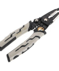 Pretyzoom 7-In-1 Cable Stripper And Crimper For Electricians with gray handles, showing cutting and crimping jaws, compact design.