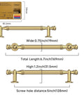 Top Shelf Champagne Bronze Cabinet Pulls With Five Inch Hole Centers Freshen Up Your Kitchen Or Bathroom Setup Includes Ten Hefty Drawer Handles Built Tough For Everyday Hustle And A Slick Coating. Showcasing dimensions and design.