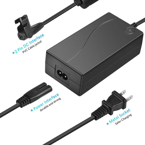Wide Power Recliner Power Supply Kit 29V 2A 2-Pin Adapter with cables and connectors for electric couches and lift chairs