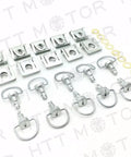 DZUS Quarter Turn Quick Release Fairing Fasteners For Motorcycles 15mm Pins D Ring Bolts Studs Clips shown with washers