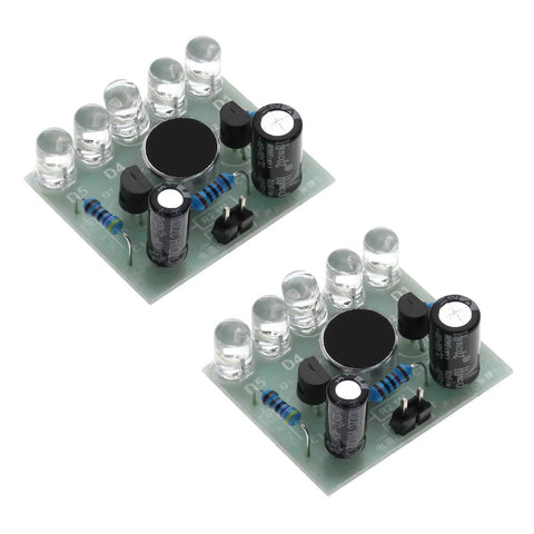 Sound Activated LED Melody Light Kit For Hands On Soldering Practice And DIY Electronics Projects circuit boards with LEDs