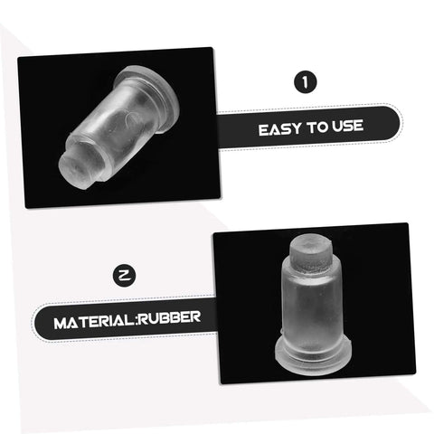 10 Pcs Scale Pan Feet Rubber Feet For Electronic Scales Replacement Parts Leg Pads, transparent rubber, close-up views