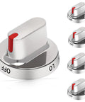 Five Piece Stove Knob Replacement Kit Fits DG64 00472A And DG64 00347A Replaces FX710BGS NX58F5500SS FX510BGS NX58F5300SS shown