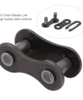 Beefy Heavy Duty Bike Chain Master Link 10 Pack Solid Steel Connector For Road And Mountain Cycles showing detailed steel design.