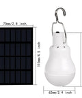 Solar Powered Lamp With Remote Control, Portable LED Bulb Lights, Efficient Solar Panel Charging for Night Fishing and Emergencies
