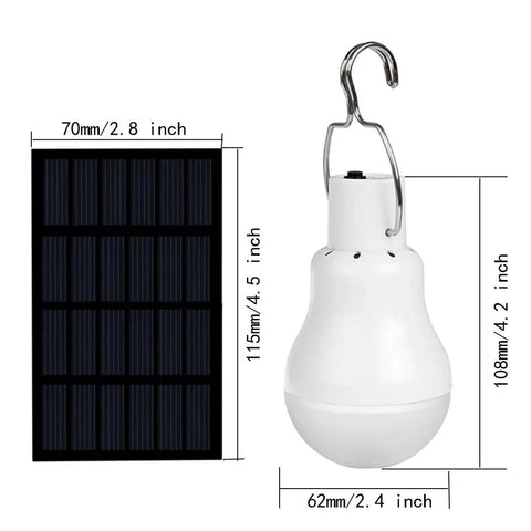 Solar Powered Lamp With Remote Control, Portable LED Bulb Lights, Efficient Solar Panel Charging for Night Fishing and Emergencies