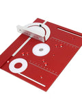 Premium Aluminum Router Table Insert Plate With Rock Solid Miter Gauge And Smooth Slide Fence for woodworking projects, 9.45 x 7.87 inch.