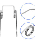 Premium Stainless Steel Kettle Lid Repair Kit With Double Torsion Springs For Secure Lids That Never Stick Or Slip Off Your Water Boiler silver spring close-up