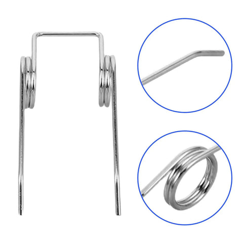 Premium Stainless Steel Kettle Lid Repair Kit With Double Torsion Springs For Secure Lids That Never Stick Or Slip Off Your Water Boiler silver spring close-up