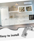 Modern kitchen with 2 Pack Heavy Duty Invisible Hinges For Secret Doors And Low Profile Barn Door Hardware Flush Mount Hidden Hinges