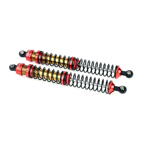 Beefy One Tenth Scale RC Crawler Rear Shock Absorbers 146mm Pair For Axial RBX10 Ryft AXI03005 AXI03009 Aluminum CNC Machined