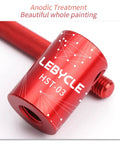 Red aluminum component of Heavy Duty Bike Headset Cup And Bottom Bracket Press Install Tool, anodic treatment finish visible