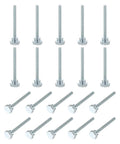 Hella Durable M4 X 40mm Knurled Thumb Screws 20 Pack Metric Shoulder Grip Knobs solid carbon steel fasteners arranged for TV mounts.