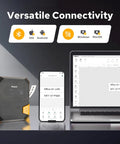 Top Tier Portable Bluetooth Label Maker And Wireless Printer Hella Tough For Serious Wire Cable Tagging with device connectivity options.