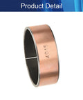 Heavy Duty Carbon Steel Bronze Sleeve Bearing 40mm ID X 44mm OD X 15mm Length Oilless Bushing profile view