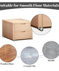 Wooden drawer on Tiny 0.5 Inch Swivel Plate Casters With Low Profile Frame For Tight Spaces, suitable for smooth floors